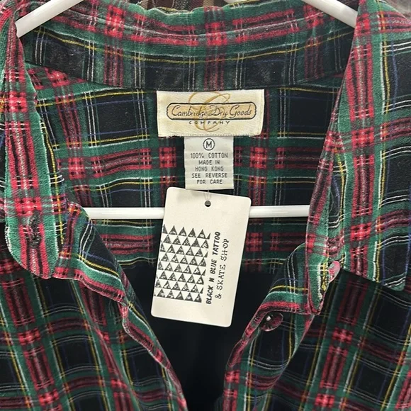 Cambridge dry goods 100% cotton made in hong kong dry clean only size medium - Picture 3 of 5